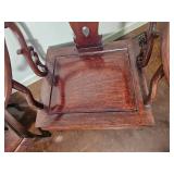 Chinese Rosewood Horseshoe Armchair Pair