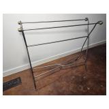 Contemporary Scrolled Metal Towel Rack