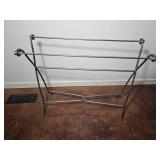 Contemporary Scrolled Metal Towel Rack