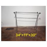Contemporary Scrolled Metal Towel Rack