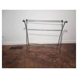 Contemporary Scrolled Metal Towel Rack