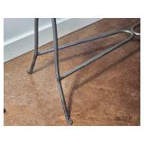 Contemporary Scrolled Metal Towel Rack