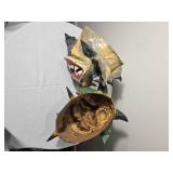 Peruvian Papier Mache Mask Pair AS IS