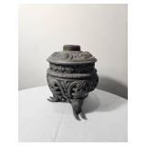 Ornate Spelter Oil Lantern Base