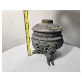 Ornate Spelter Oil Lantern Base