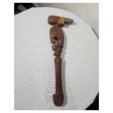 Carved Polynesian Rosewood Adze