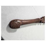 Carved Polynesian Rosewood Adze