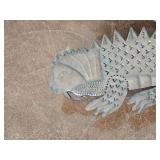 Iguana Tin Folk Art Light Fixtures Needs Wiring