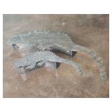 Iguana Tin Folk Art Light Fixtures Needs Wiring