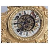 Ansonia Louis XV Style Spelter Mantel Clock