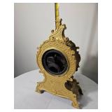 Ansonia Louis XV Style Spelter Mantel Clock
