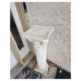 Neoclassical Plaster Column Pedestal