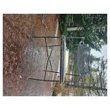 Vintage Iron Patio Set with Swivel Back Chairs