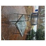 Vintage Iron Patio Set with Swivel Back Chairs