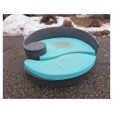 Poolside Wicker Sunbed Lounge