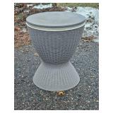 Wicker Poolside Cooler Table