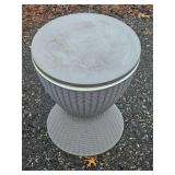 Wicker Poolside Cooler Table
