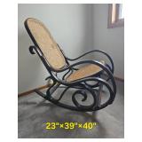 Bentwood Cane Seat Rocking Chair