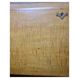 Tiger Maple Chippendale Style Slant Front Desk