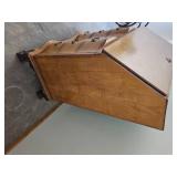 Tiger Maple Chippendale Style Slant Front Desk