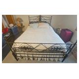 Contemporary Scrolled Steel Queen Bed Frame
