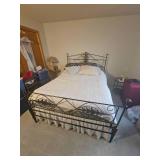 Contemporary Scrolled Steel Queen Bed Frame