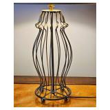 Wire Silhouette Jar Lamp Pair