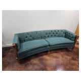 Hollywood Regency Curved Sofa