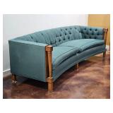 Hollywood Regency Curved Sofa
