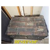 John W Throne Steamer Trunk