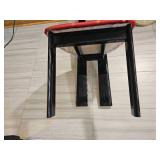 Italian Art Deco Black Lacquer High Back Dining Chair Set