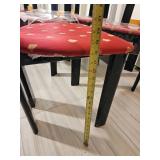 Italian Art Deco Black Lacquer High Back Dining Chair Set