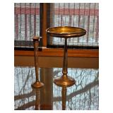 Weighted Sterling Silver Compote and Candlestick