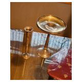 Weighted Sterling Silver Compote and Candlestick
