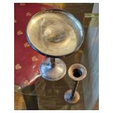 Weighted Sterling Silver Compote and Candlestick