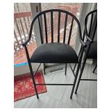 Postmodern Aluminum Frame Counter Stools