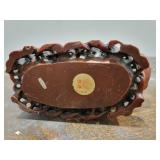 Eight Immortals Faux Cinnebar Resin Statue