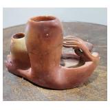 Carved Soapstone Dragon Censor Double Vase