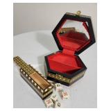 Inlaid Marquetry Boxes ~ Dice Poker * Jewelry