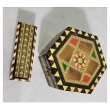Inlaid Marquetry Boxes ~ Dice Poker * Jewelry