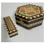 Inlaid Marquetry Boxes ~ Dice Poker * Jewelry