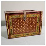 Antique Indian Hand Painted Jewelry Box