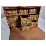 Antique Indian Hand Painted Jewelry Box