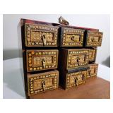 Antique Indian Hand Painted Jewelry Box