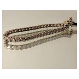 Sparkling Sterling Silver Crystal Tennis Bracelet