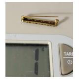 14K White and Yellow Gold Art Nouveau Bar Pin ~ 1g