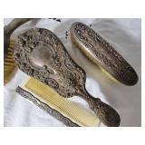Antique Sterling Siver Dresser Set Assortment