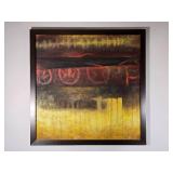 Large Contemporary Abstract Framed Oil Painting