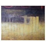 Large Contemporary Abstract Framed Oil Painting