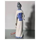 Casades Geisha Porcelain Figurine with Hanging Ornament